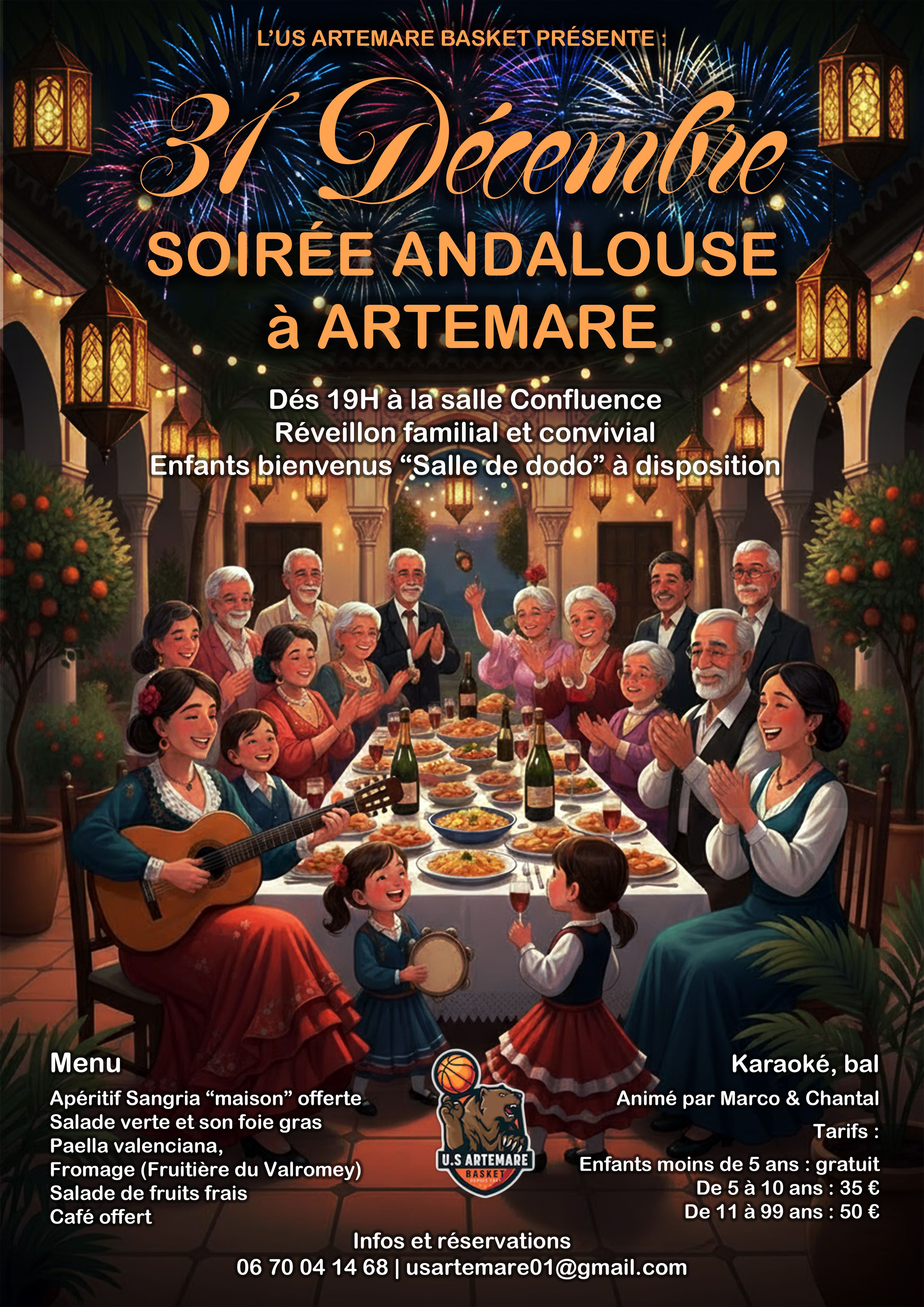 Soirée 31 décembre Artemare